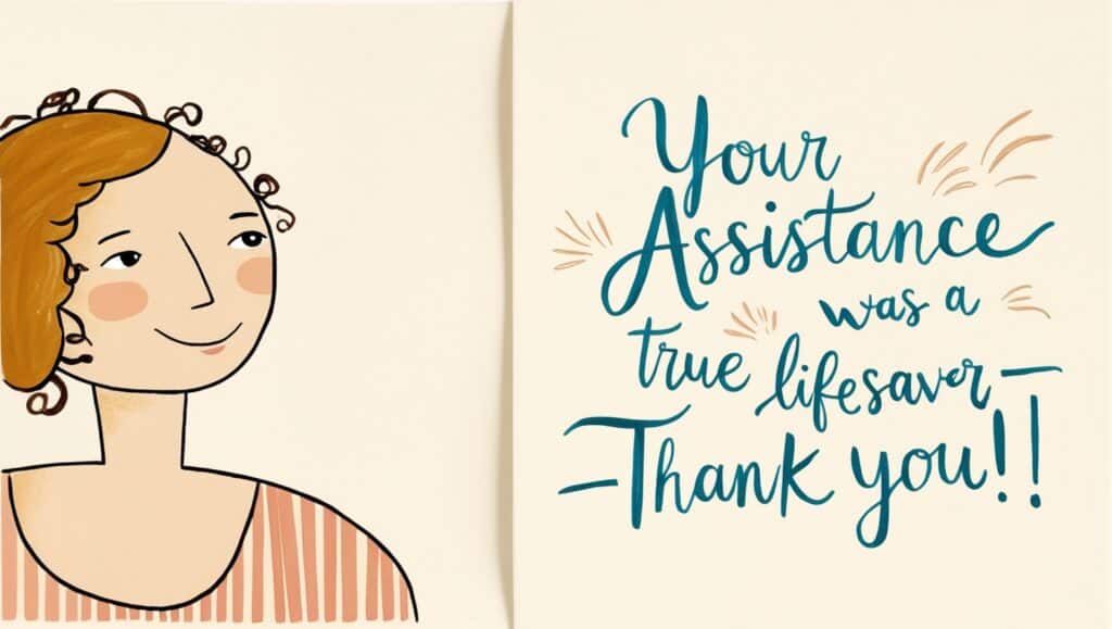 "Your assistance was a true lifesaver—thank you!"