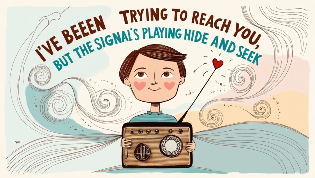 "I've Been Trying to Reach You, but the Signal's Playing Hide and Seek"