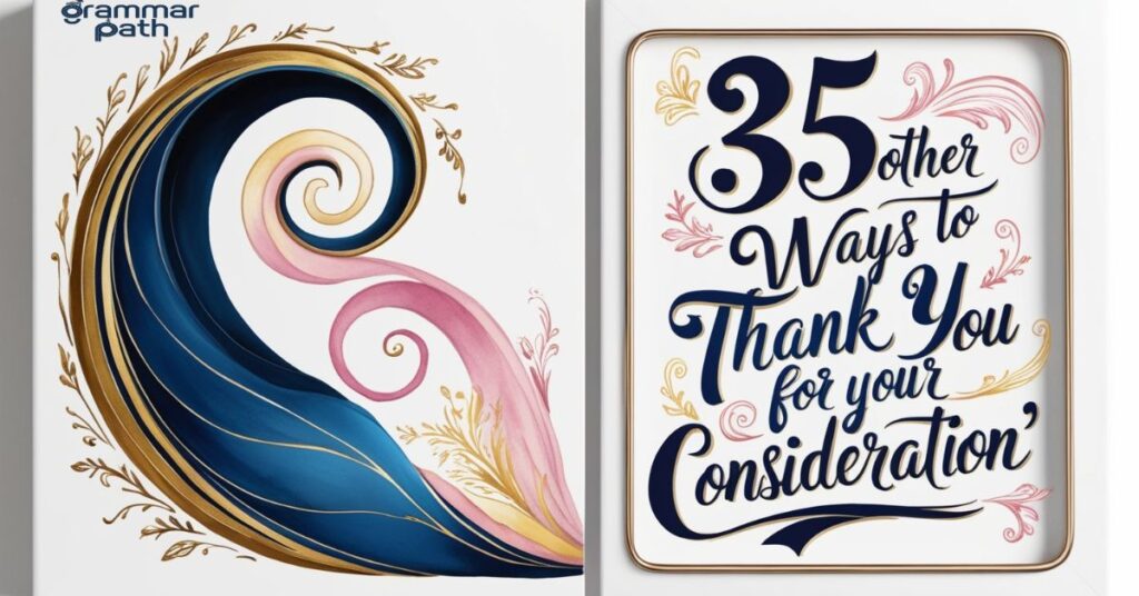 35 Other Ways to Say "Thank You for Your Consideration"