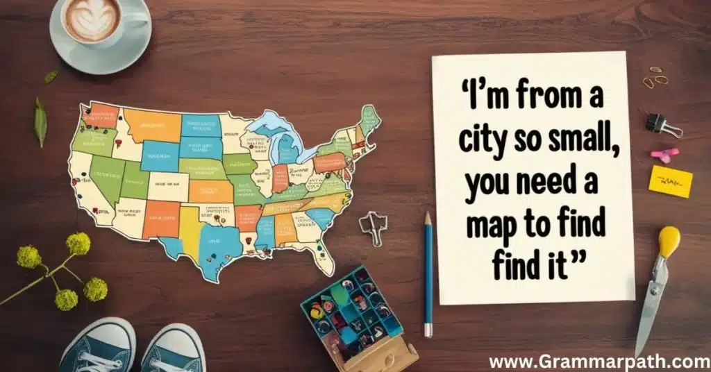 I’m From A City So Small, You Need A Map To Find It