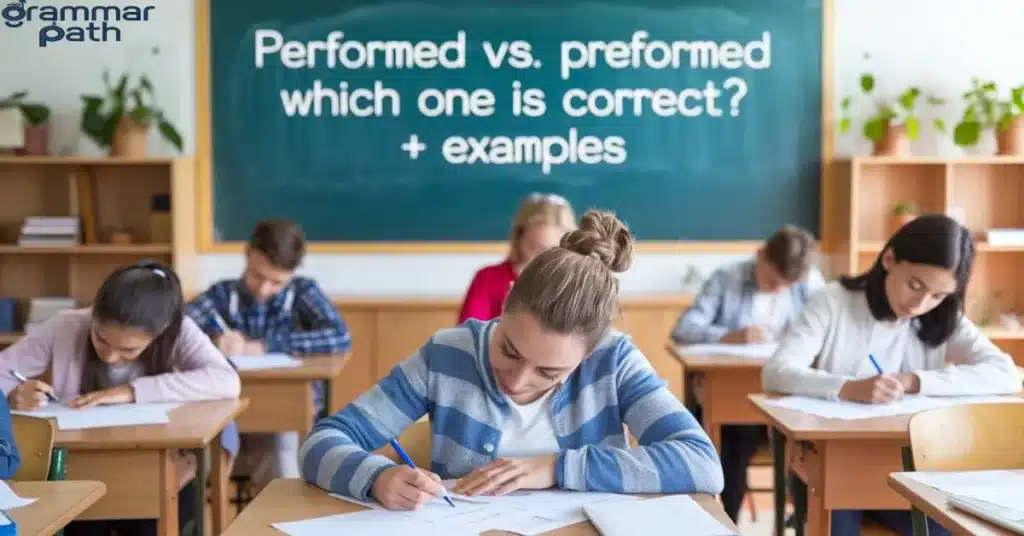 Performed vs. Preformed: Which One Is Correct? + Examples [2024]