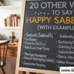 "20 Other Ways to Say "Happy Sabbath" (With Examples)"