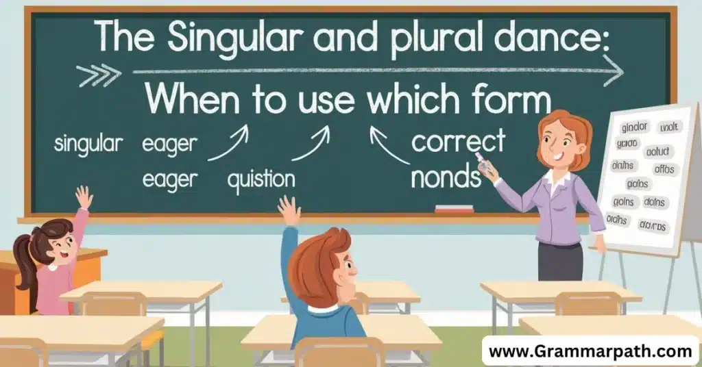 The Singular and Plural Dance: When to Use Which Form"