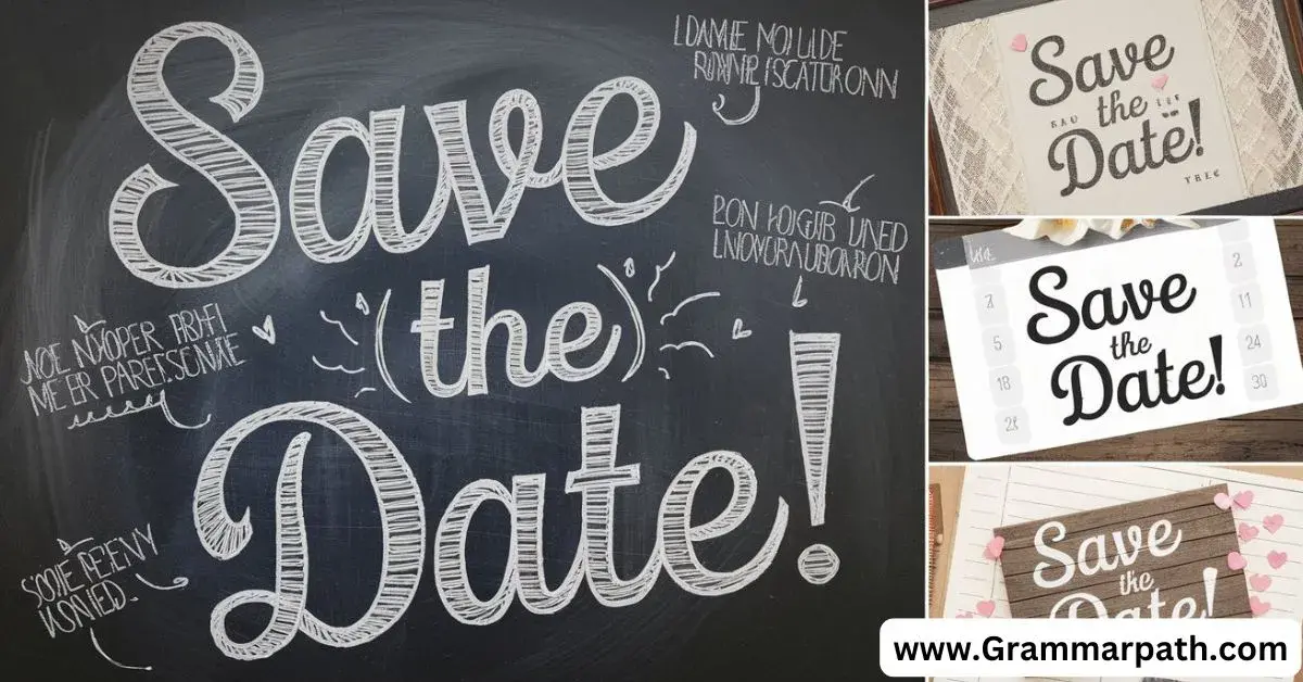 20 Other Ways to Say "Save the Date" (With Examples)