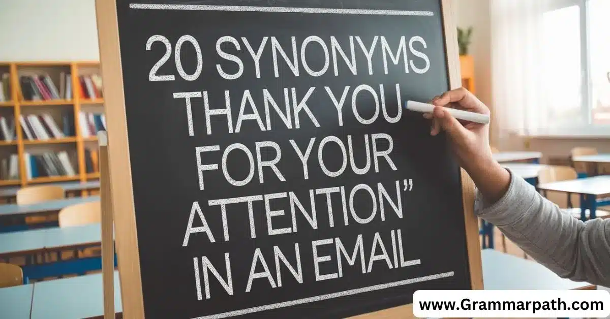 20 Synonyms for “Thank You for Your Attention” in an Email