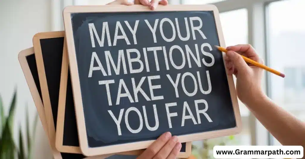 May Your Ambitions Take You Far