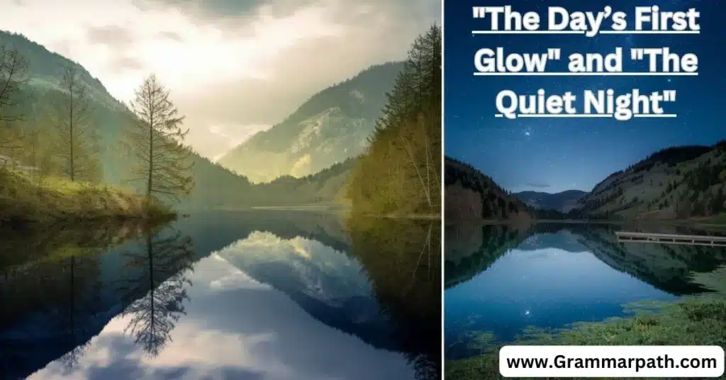 "The Day’s First Glow" and "The Quiet Night"