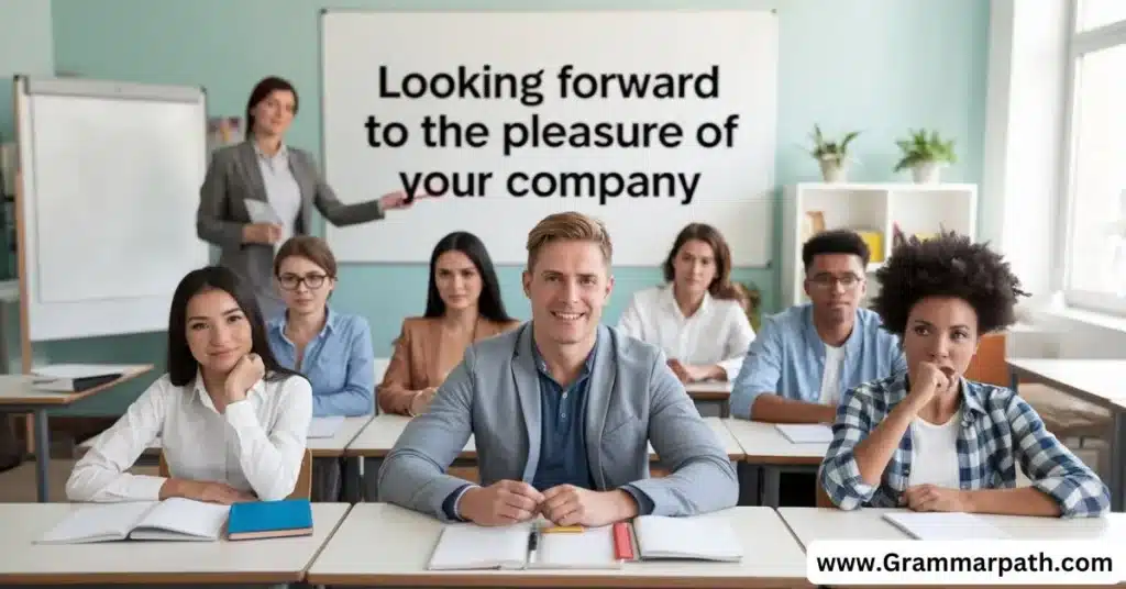 Looking Forward to the Pleasure of Your Company