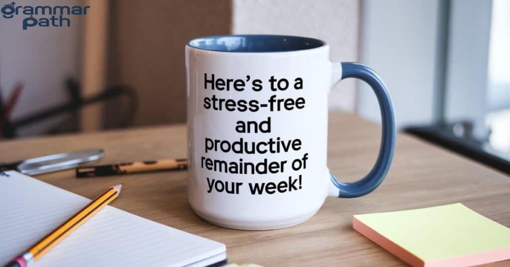 Here’s to a stress-free and productive remainder of your week!