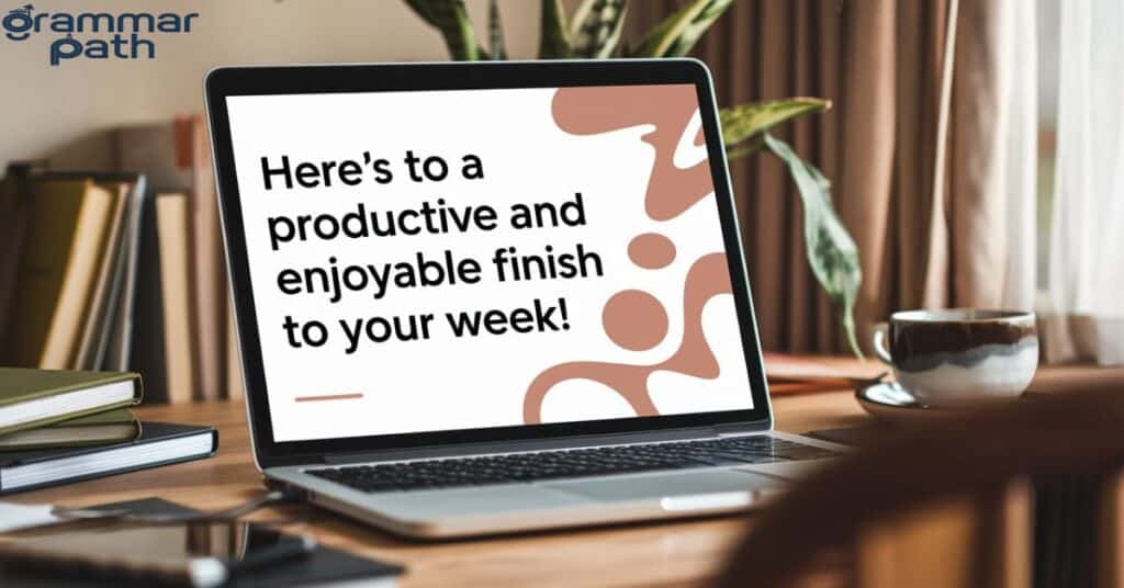 Here’s to a productive and enjoyable finish to your week!