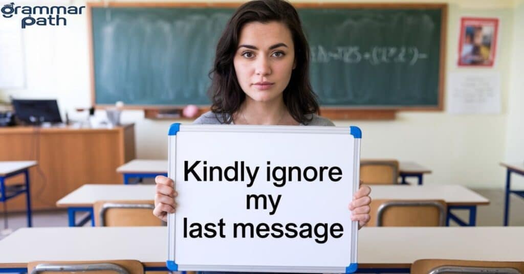 Kindly Ignore My Last Message