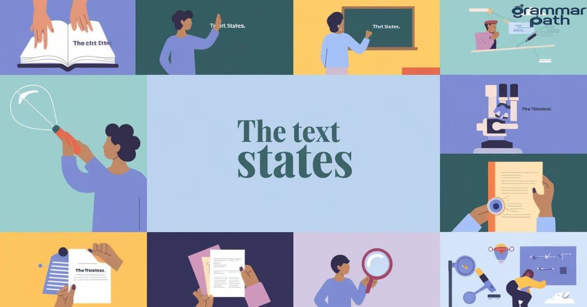 20 Other Ways to Say “The Text States” (With Examples)