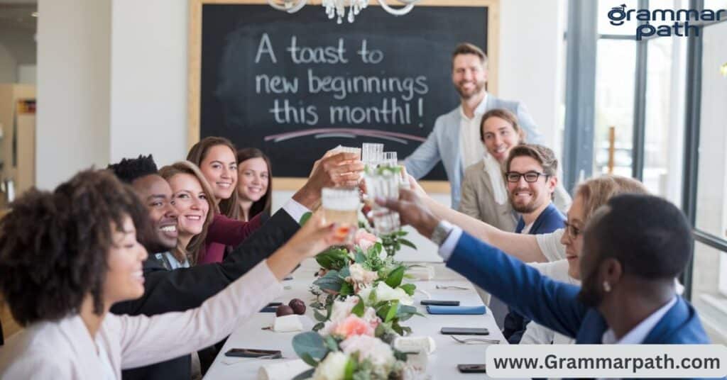 A toast to new beginnings this month!