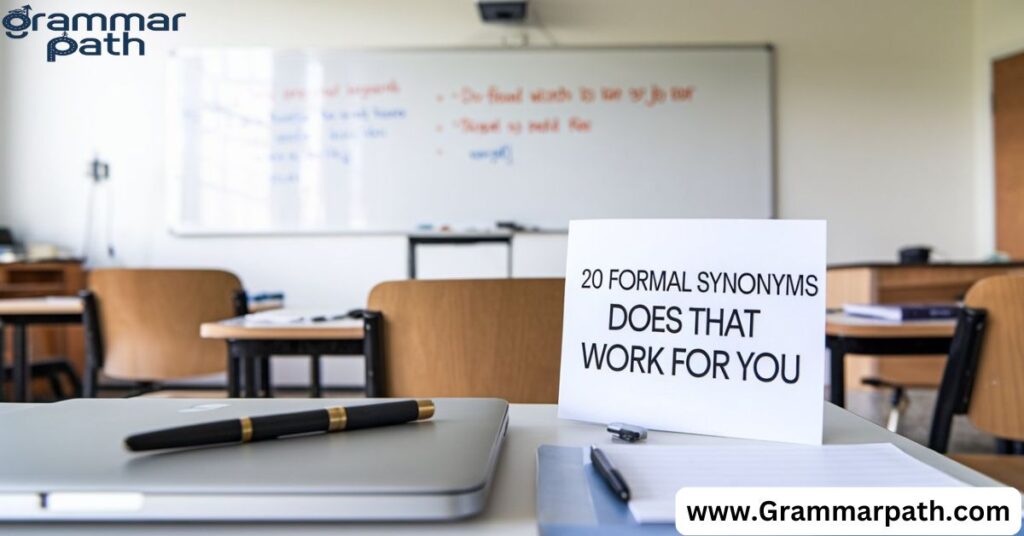 20 Formal Synonyms for "Does That Work for You"