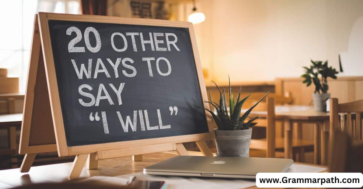 "20 Other Ways to Say “I Will”