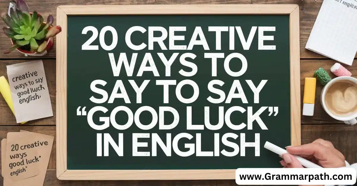 20 Creative Ways to Say “Good Luck” in English