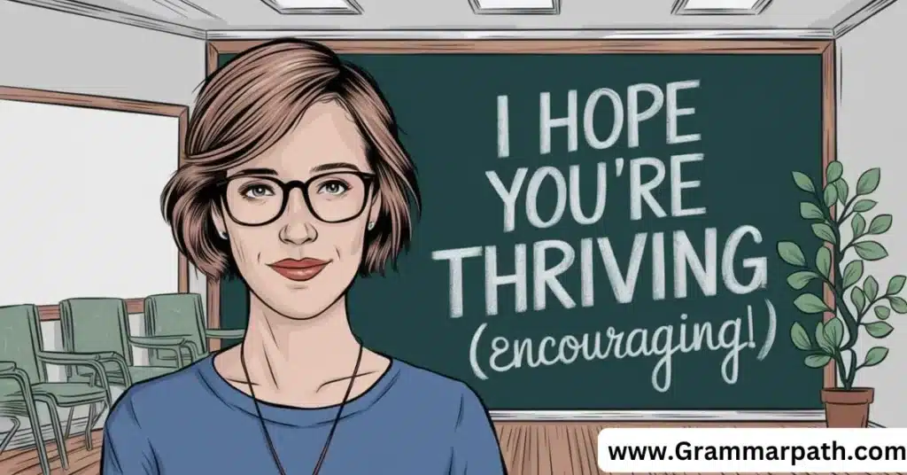 I Hope You’re Thriving (Encouraging)