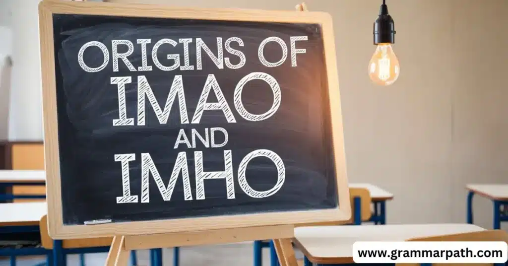 Origins of IMAO and IMHO