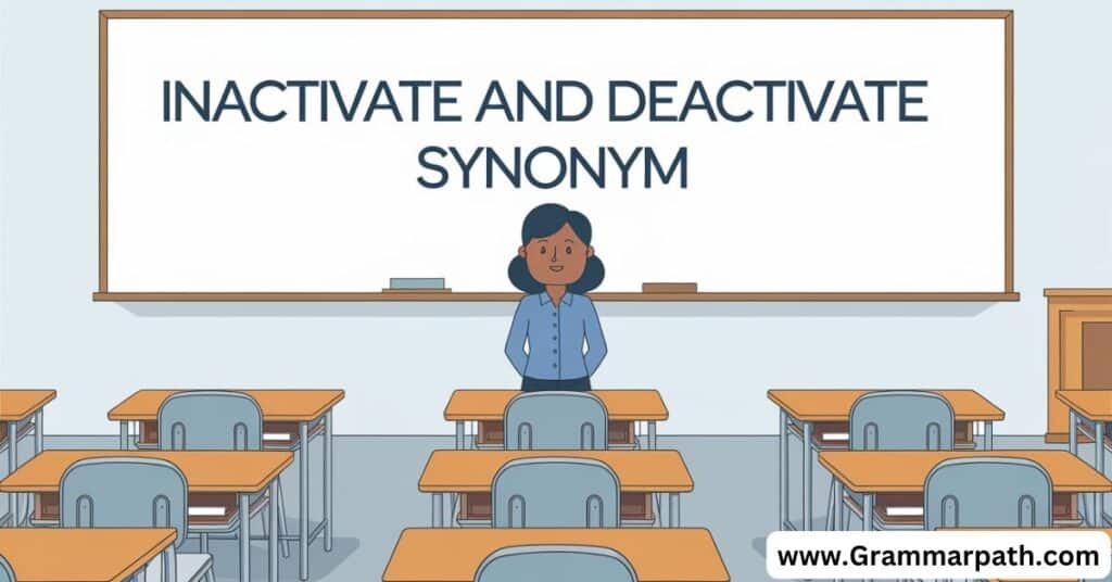 Inactivate and Deactivate Synonym