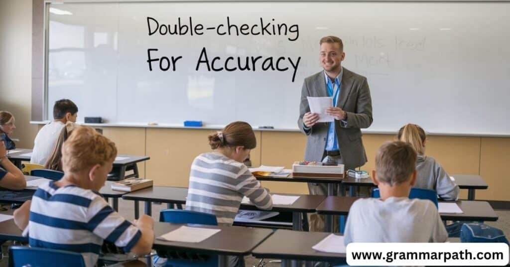 Double-Checking for Accuracy