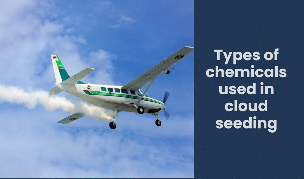 Types of chemicals used in cloud seeding