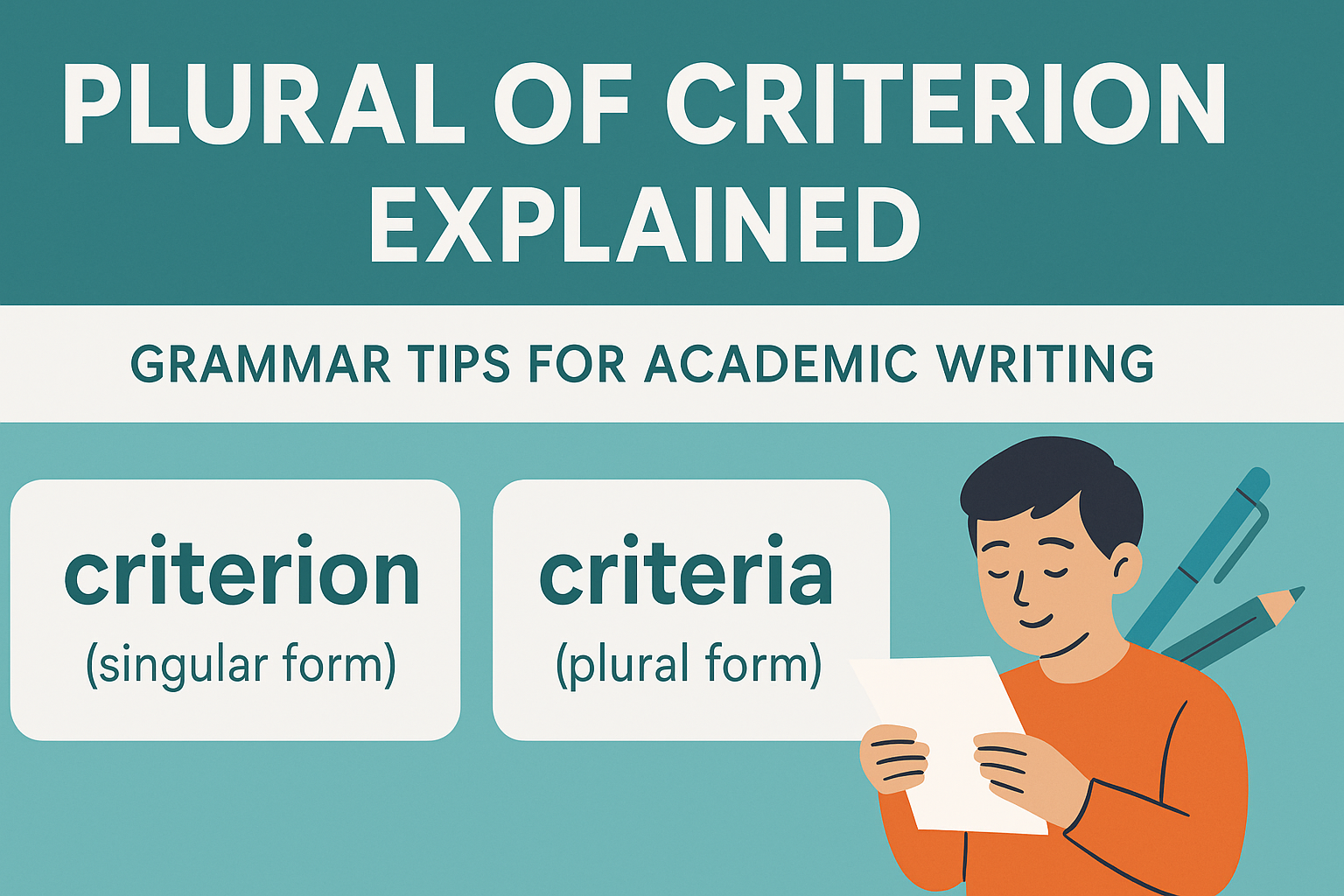 Plural of Criterion Explained: Grammar Tips for Academic Writing